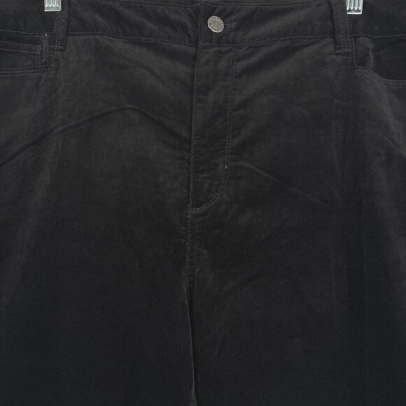 Talbots Heritage Velvet Pants Size 22W Black Cotton Polyester NWT PT-2464 - Picture 3 of 10